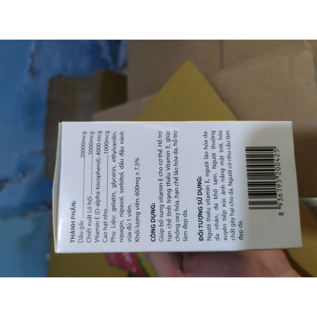 Jeykyo E 4000 bổ sung Vitamin E chiết xuất từ lô hội chống oxy hóa, chống lão hóa da, bổ sung vitamin e, sáng da | BigBuy360 - bigbuy360.vn