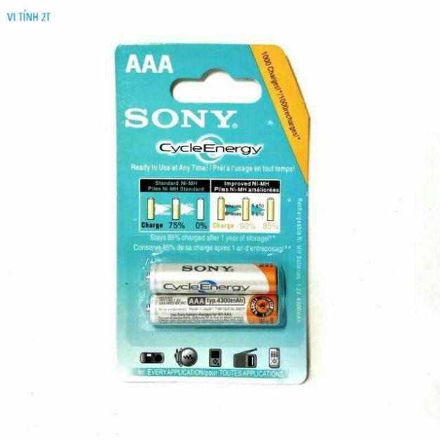 Pin Sạc Aa/ Aaa Sony Dung Lượng 4600Mah Vỉ 2 Viên