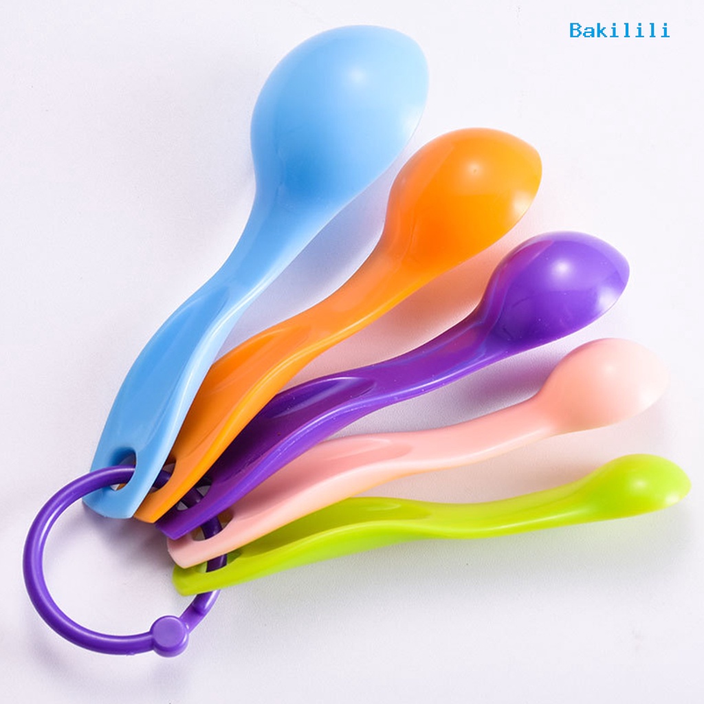 Bộ 5 Muỗng Đo Lường 2 Món 1 / 2.5 / 5 / 7.5 / 15g / ml Chuyên Dụng Cho Nhà Bếp
