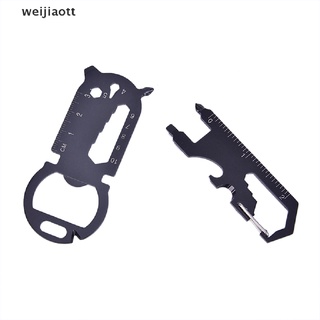 weijiaott Outdoor Multi-function Tool Card Opener Keychain With Multi-purpose Gadgets Tool WT