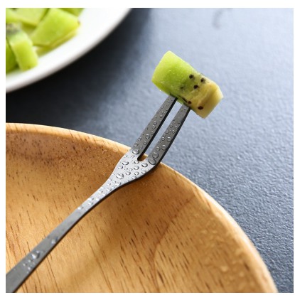 Nĩa Ăn Trái Cây/Ốc/Bánh Kem/Món Tráng Miệng Mini Bằng Thép Không Gỉ Dễ Thương Tiện Dụng Cho Bữa Tiệc/Nhà Bếp