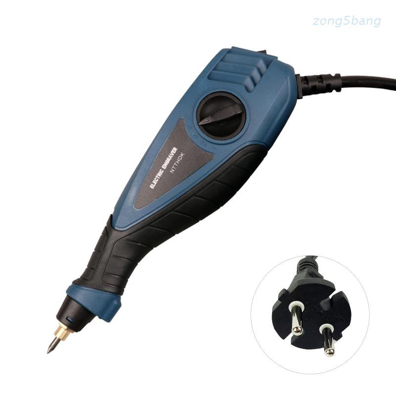 Set bút khắc điện mini 2 trong 1 giắc cắm EU cho đầu khắc trên kim loại và trên gỗ