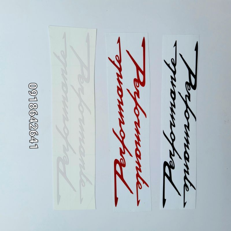 Bộ tem chữ performante chìm đủ màu