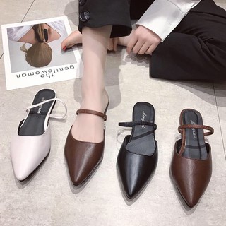 Sục nữ mũi nhọn quai ngang,dép nữ qc cực chất