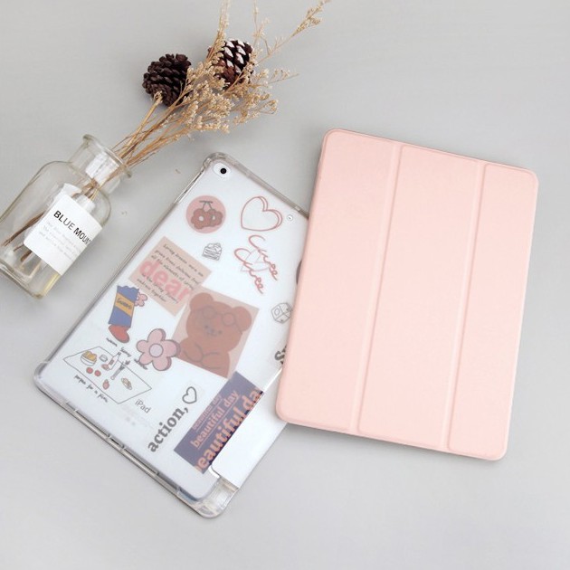 [BEST SELLER] Cover bao da DIY màu Pastel có khay bút, nhám mờ chống ố, chống bẩn dành cho iPad Pro 11 Air 4 5 Gen 7 8 9