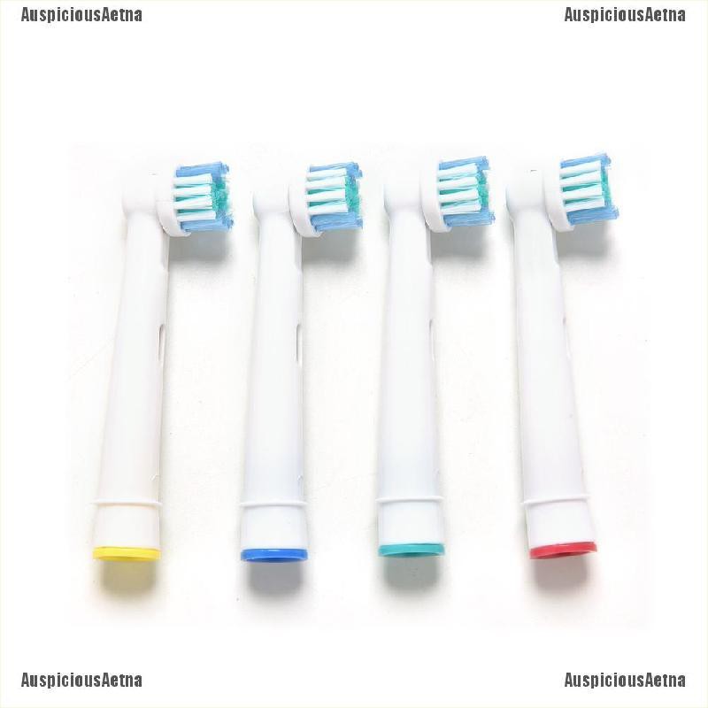 (hàng Mới Về) Set 4 Đầu Thay Thế Bàn Chải Đánh Răng Điện Eb17-4 Cho Braun Oral B