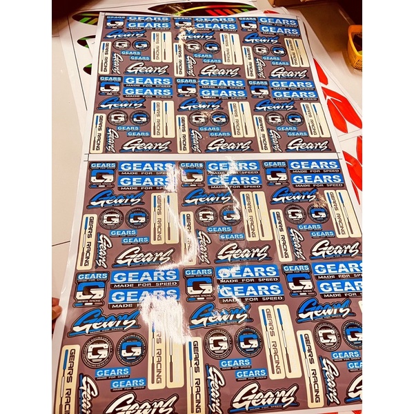 Tem Sticker set Gears Decal Logo ✌