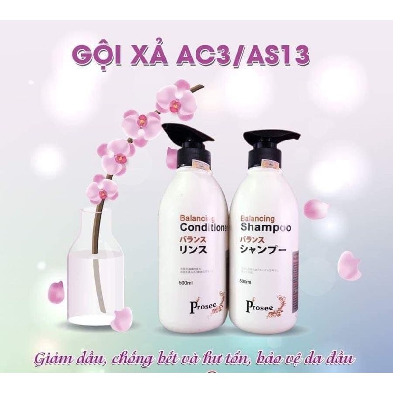 [500ml] Dầu gội đầu dùng cho tóc gàu bết dầu ngứa prosee as13