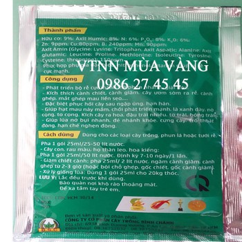 Thuốc kích rễ cực mạnh RootsA9 hạ phèn nhanh 1 gói 50 lít