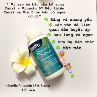 Canxi cho mẹ bầu ostelin
