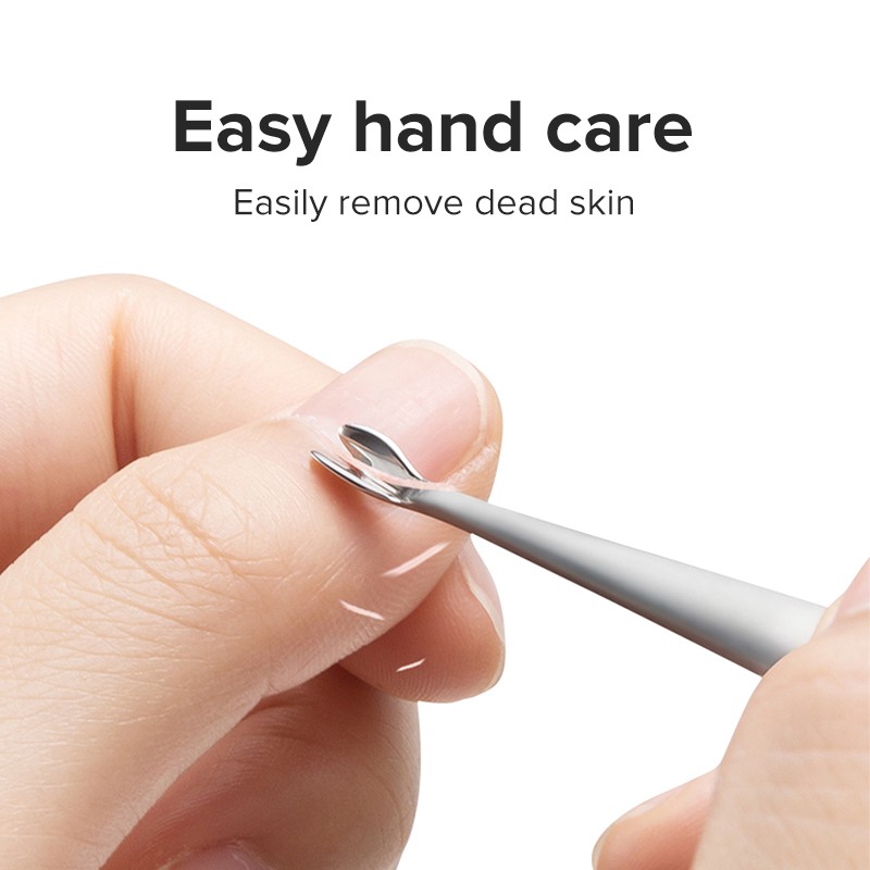 MR.GREEN Que Đẩy Da Chết  Mr-2109 Bằng Thép Không Gỉ Làm Sạch Biểu Bì Làm Móng Nghệ Thuật