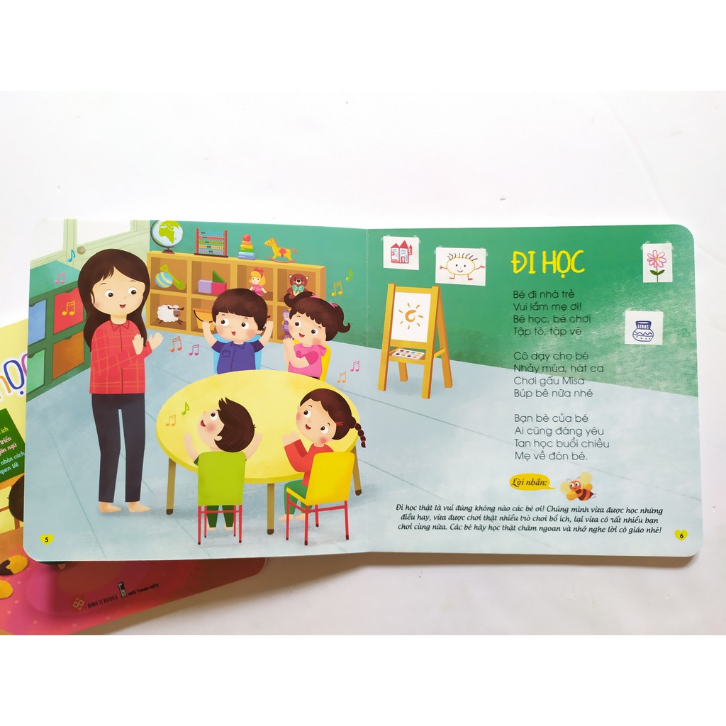 Sách - Set 2 Cuốn Thơ Bé Học Điều Hay +  Bé Làm Điều Tốt - Giấy cứng