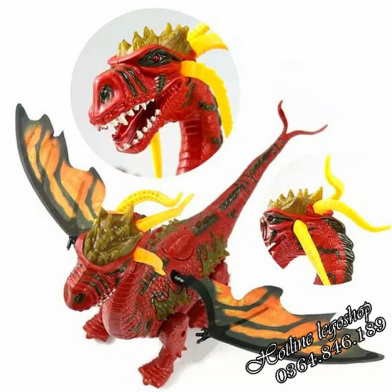 Đồ chơi khủng long có cánh biết đi, có âm thanh và đẻ trứng