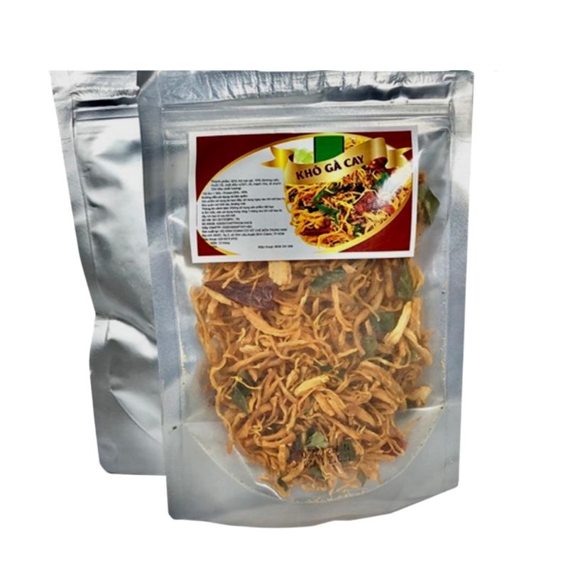 Khô gà lá chanh cay gói lớn khối lượng 150g vị cay nhiều, sản phẩm không thể thiếu của bàn nhậu MAMYFOODS MF0055 | BigBuy360 - bigbuy360.vn