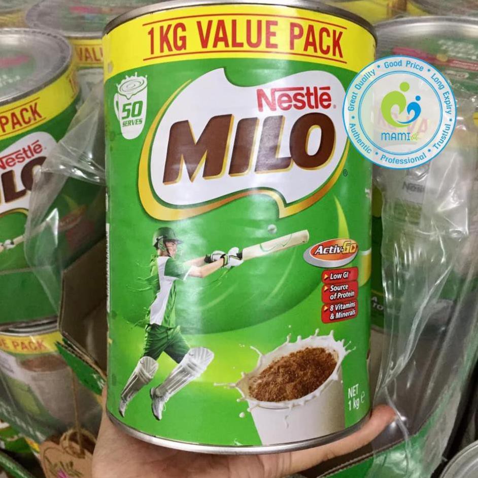 Sữa Nestle Milo, Úc (1kg) bổ sung dưỡng chất tăng chiều cao, miễn dịch, phát triển trí não cho bé từ 2 tuổi và người lớn