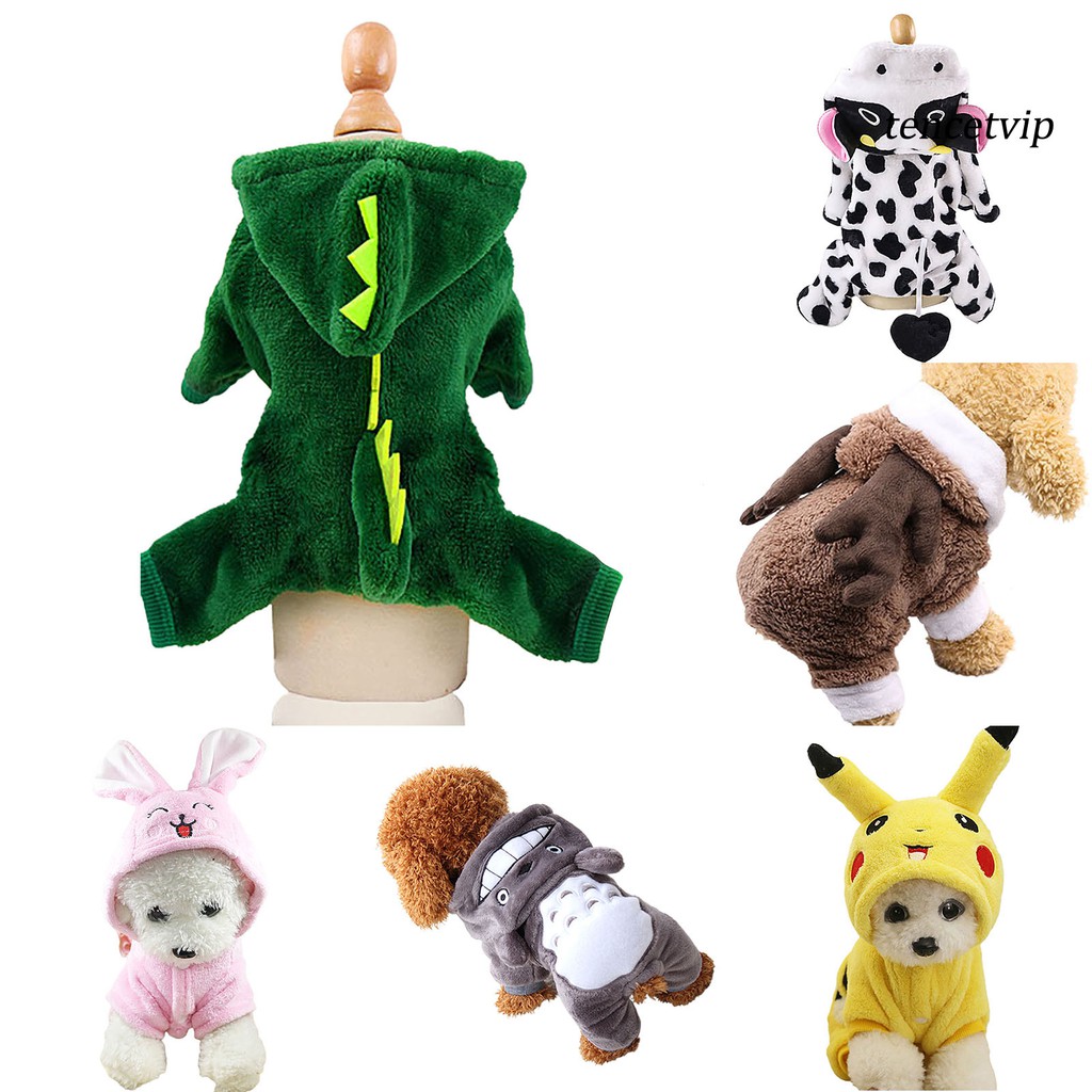 Áo Hoodie Thú Cưng Thiết Kế Hoạt Hình Giữ Ấm Dễ Thương