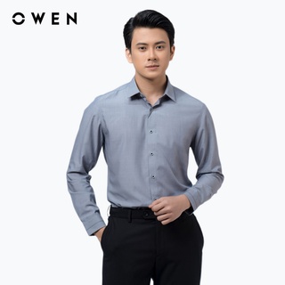 Áo sơ mi dài tay Nam Owen Lotus Slim Fit Ghi - AS220082D