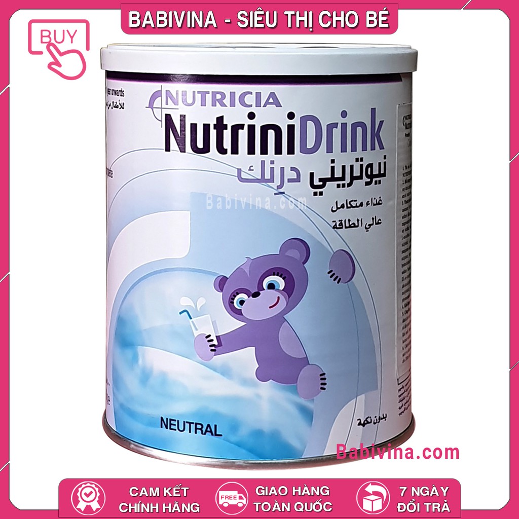 [Mã 267FMCGSALE giảm 8% đơn 500K] [CHÍNH HÃNG] Đủ Vị Sữa NutriniDrink 400g | Date Mới Nhất - Giá Tốt Nhất | Babivina