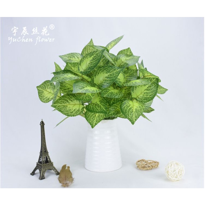 Cây xanh giả trang trí siêu xinh nhiều mẫu 7 nhánh và cao 33 cm, phù hợp decor trong và ngoài nội thất
