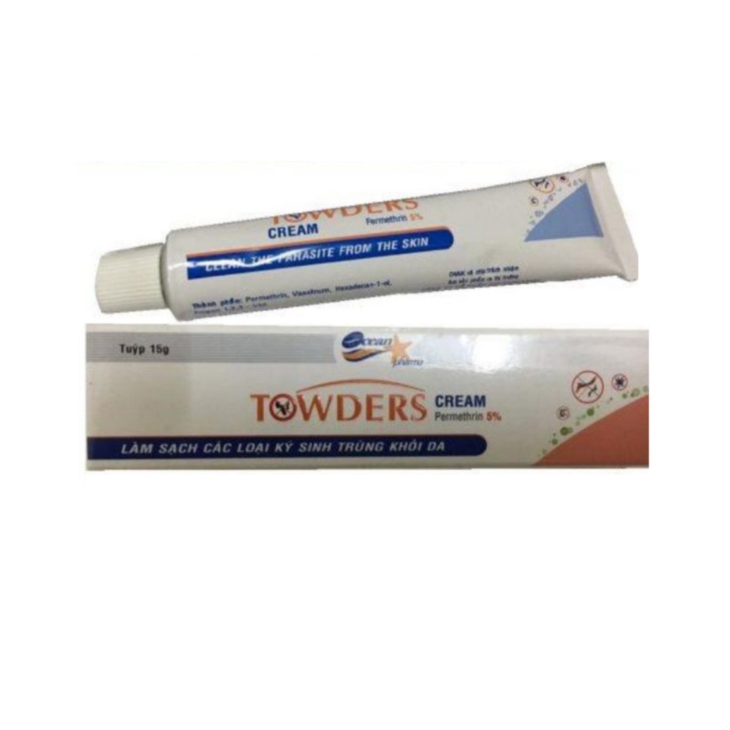 Towders spray 100ml / Towders Cream 15g - xịt ghẻ / kem bôi ghẻ