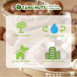 Hạt macca TANU NUTS túi kraft trắng (bản quà biếu sang trọng)