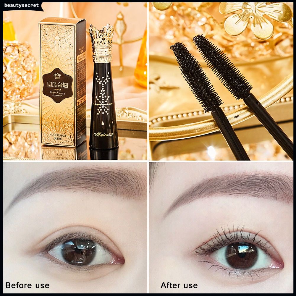 Mascara trang điểm lông mi Fiery chống nước lâu trôi không bị nhòe tiện dụng
