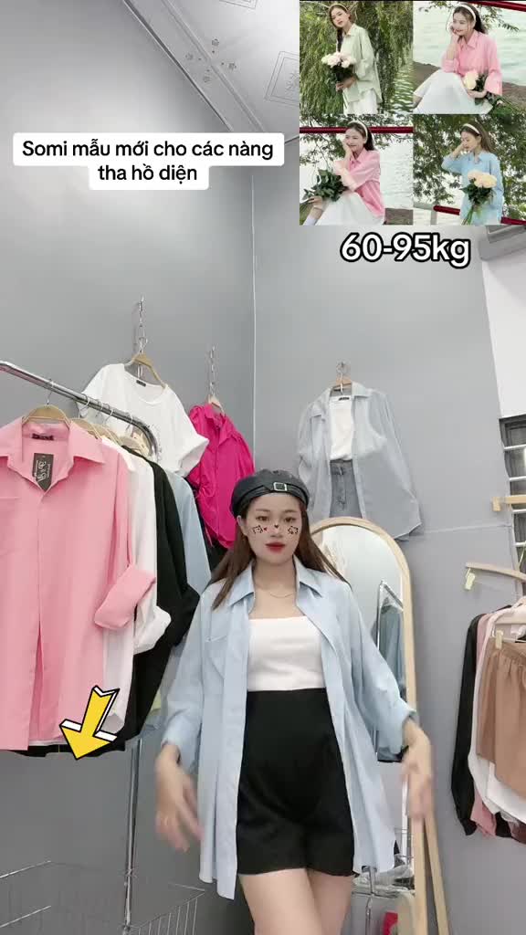 Áo Sơ Mi Dài Tay Bigsize Nữ,Sơ Mi Form Rộng Chất Vải Lụa Mát Thoải Mái Không Nhăn SM20 | BigBuy360 - bigbuy360.vn