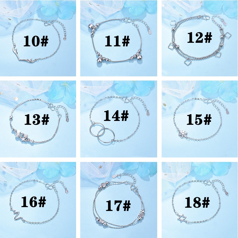 Ahellogirl Vòng đeo tay màu bạc nữ tính hình rắn