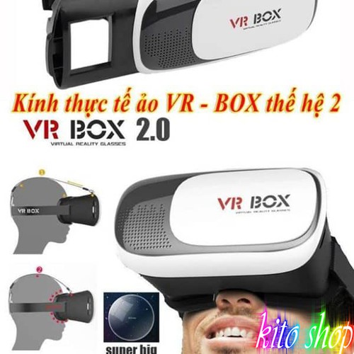 (XÃ HÀNG) KÍNH THỰC TẾ ẢO VR BOX VERSION 2.0 FULLBOX 9GIA1 SIÊU TỐT) (SALE) (GIÁ SỈ)