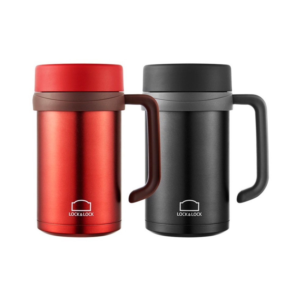 LHC9002B - Cốc giữ nhiệt Basic Table Mug Lock&Lock 500ml, 68mm - Màu đen