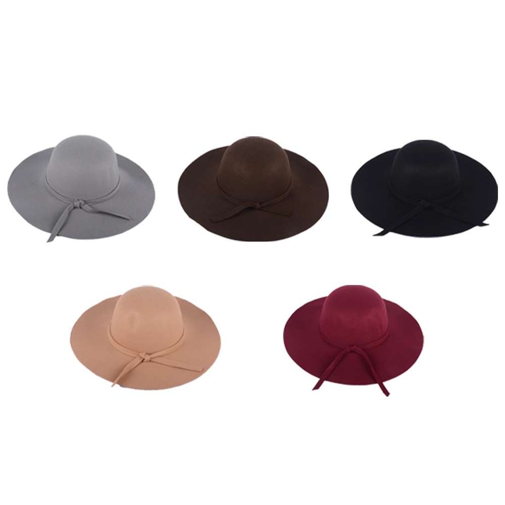 Mũ Fedora rộng vành phong cách vintage JP5