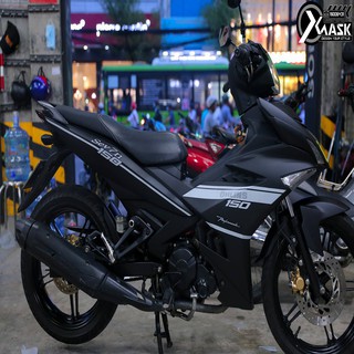 Tem Exciter 150 Mẫu Ohlins Đen Nhám