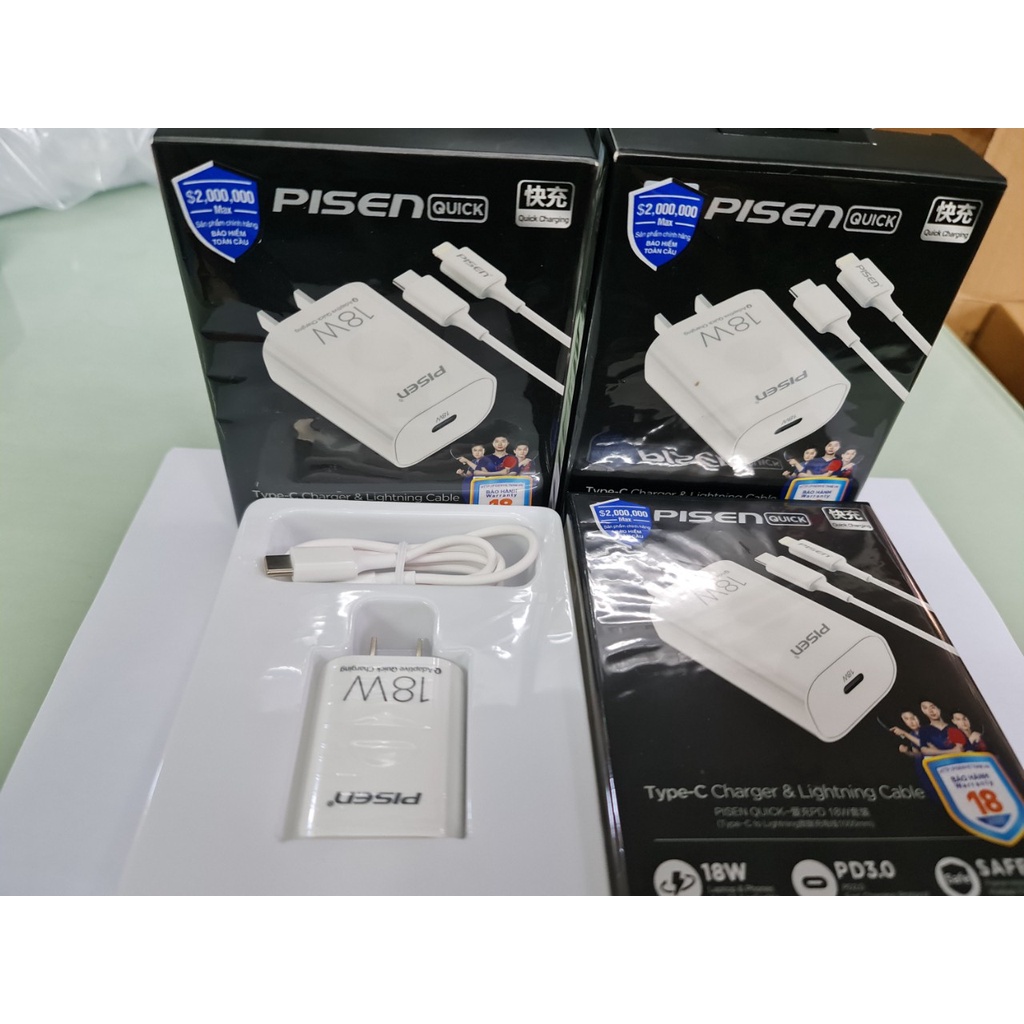 Combo củ sạc dành cho Iphone 18W - Hàng Chính Hãng