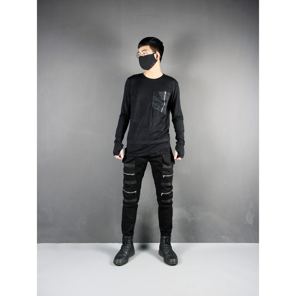 Quần Jogger Kaki Nam dây đai Lexuza 081
