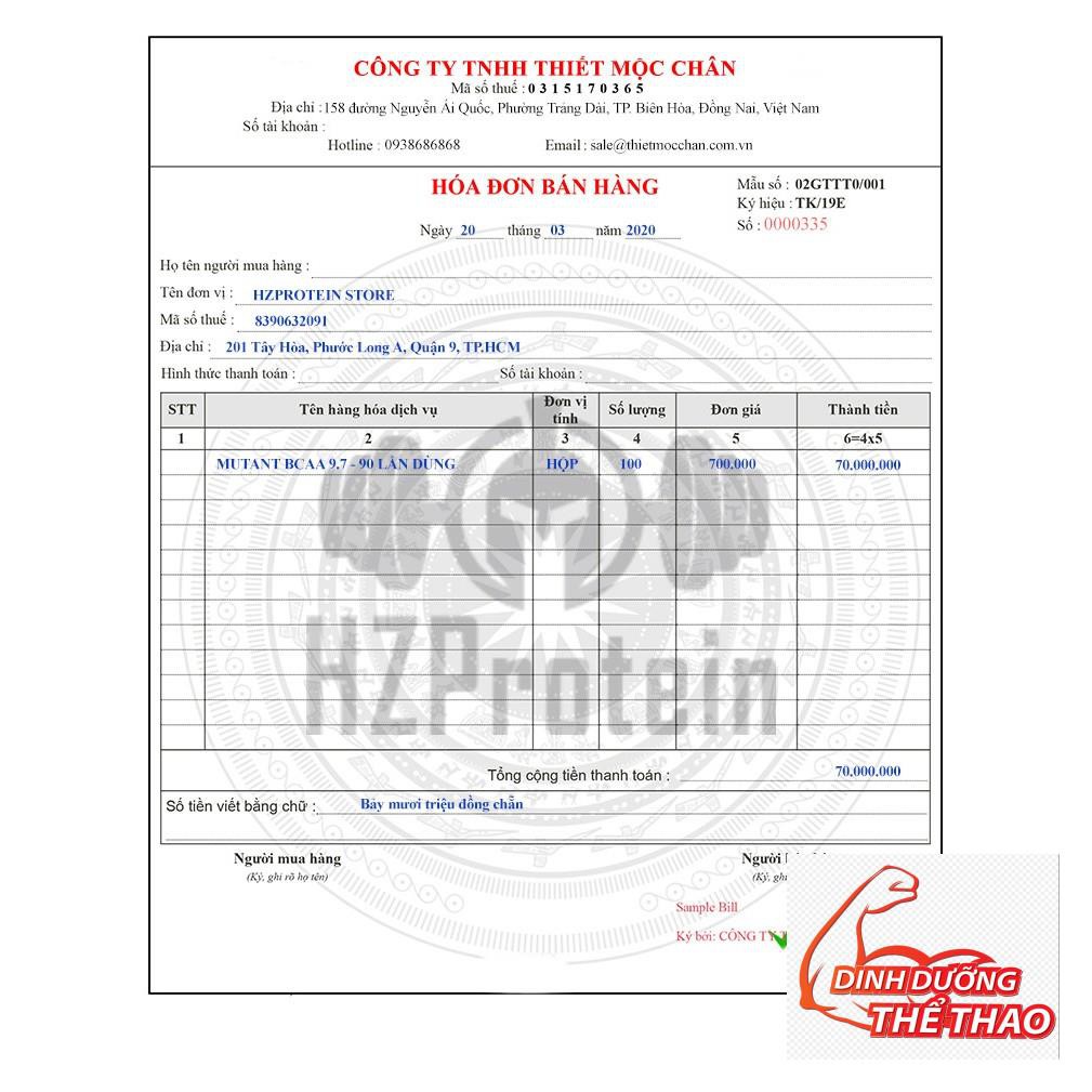 MUTANT BCAA 9.7 - HỖ TRỢ PHỤC HỒI, PHÁT TRIỂN CƠ BẮP (30 LẦN DÙNG)