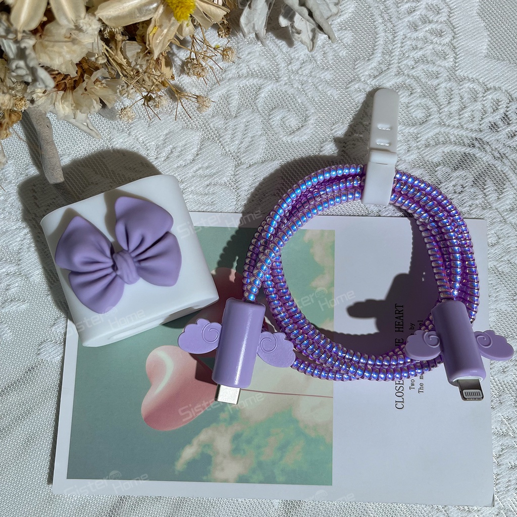 Bộ bảo vệ sạc bằng silicon mềm mỏng cho compatible fir iPhone 18W 20W 13/11/12 Pro Max