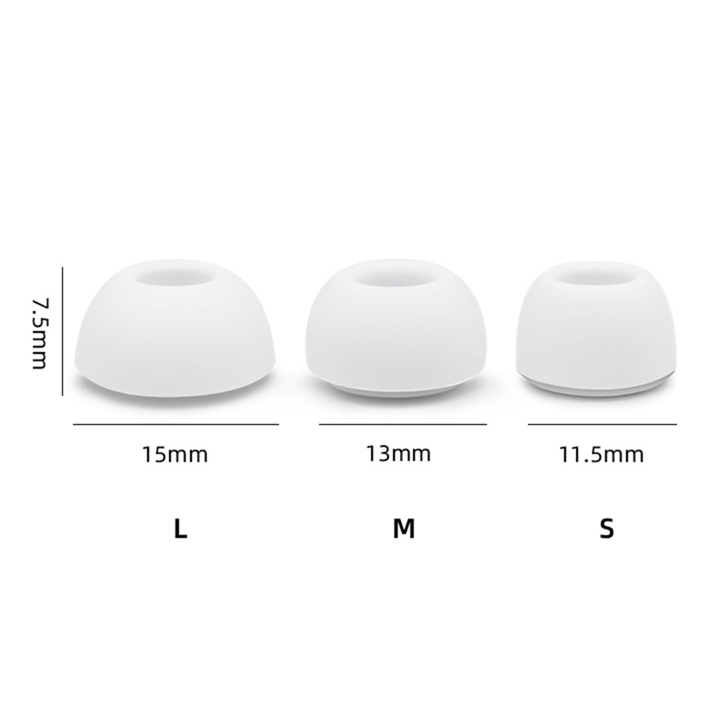 Cặp nút bọc đầu tai nghe bằng Silicone mềm chống bụi chống trượt thích hợp cho Airpods Pro