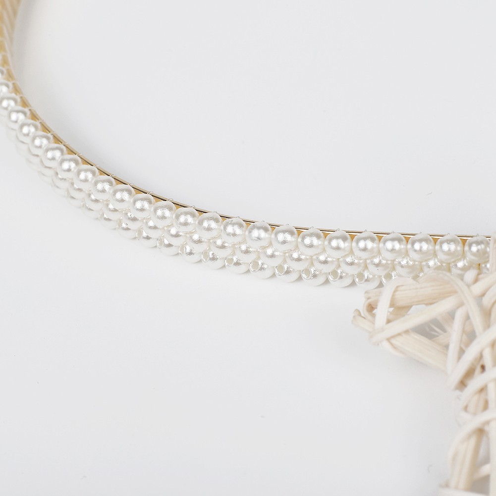 Băng Đô Cài Tóc Đính Ngọc Trai Nhân Tạo Thời Trang