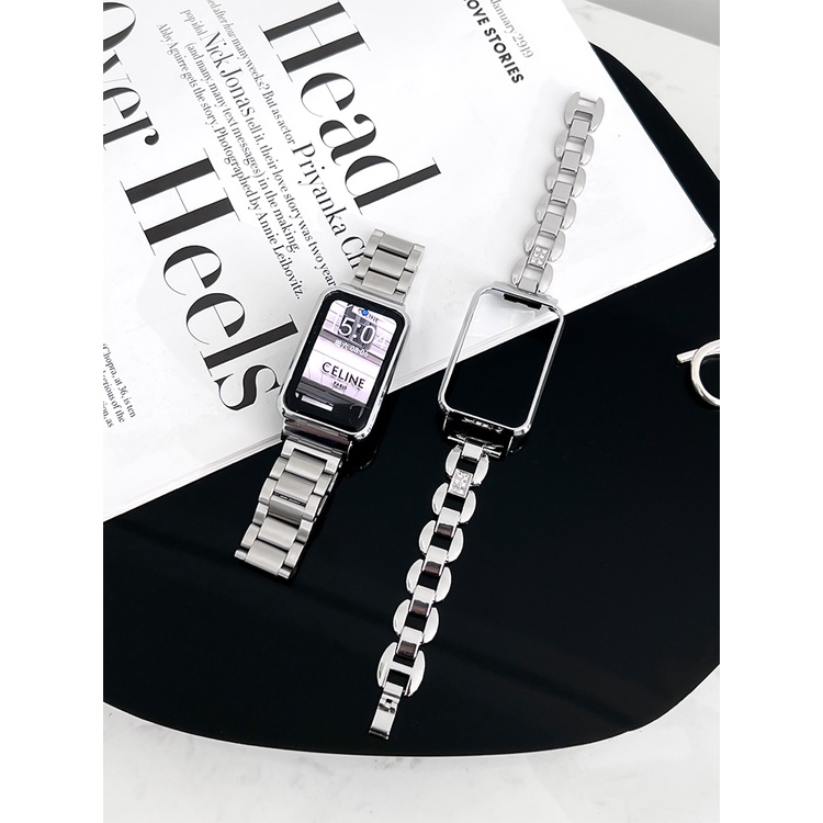 Dây Đeo Màu Bạc Thay Thế Cho Đồng Hồ Thông Minh Xiaomi Mi Band 7 Pro Mi Band 7 Pro 7pro