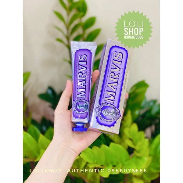 Marvis Kem Đánh Răng  Marvis Trắng, Đen, Tím, Đỏ - 85ml