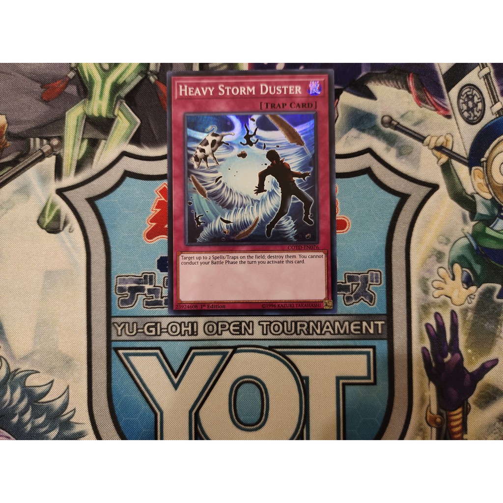 Thẻ bài Yugioh chính hãng Heavy Storm Duster - COTD-EN076 - Super Rare 1st Edition