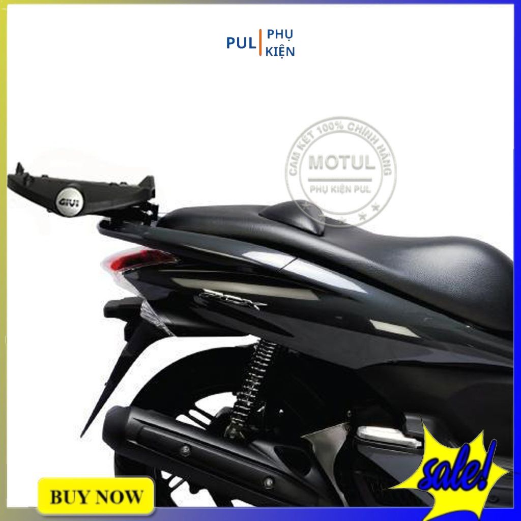 Cảng sau givi srv cho PCX 125, PCX 150 V2 chắc chắn có sẵn đế gắn thùng hàng chính hãng tiện lợi chở đồ