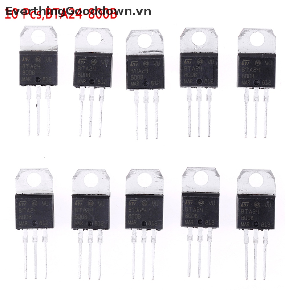 Bộ 10 Linh Kiện Điện Tử BTA24-800B BTA24 TRIAC 24A / 800V TO-220
