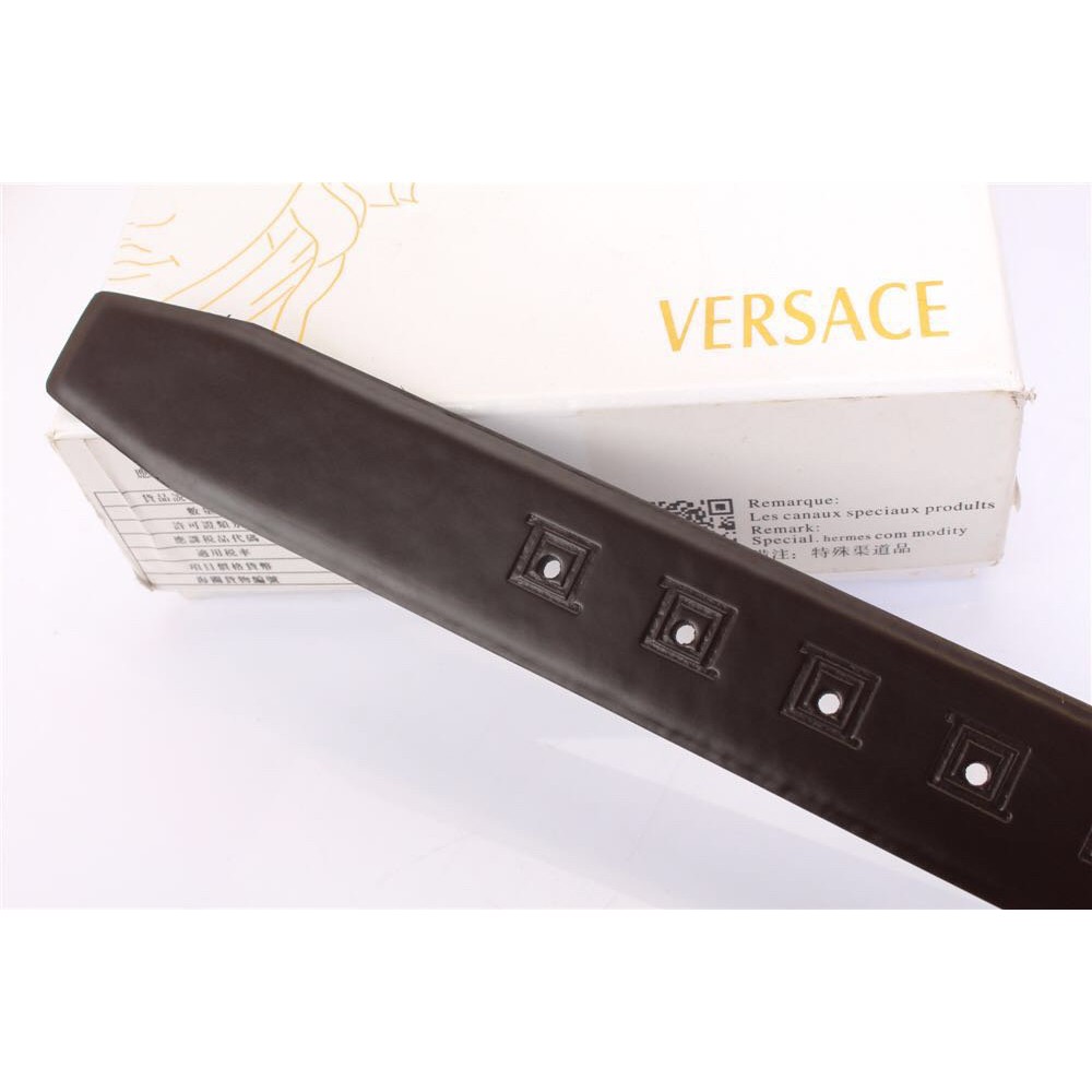 Thắt lưng Versace Belt Couple Genuine Leather Luxury Waist Strap Jeans Pants Pin Buckle Waistband 180