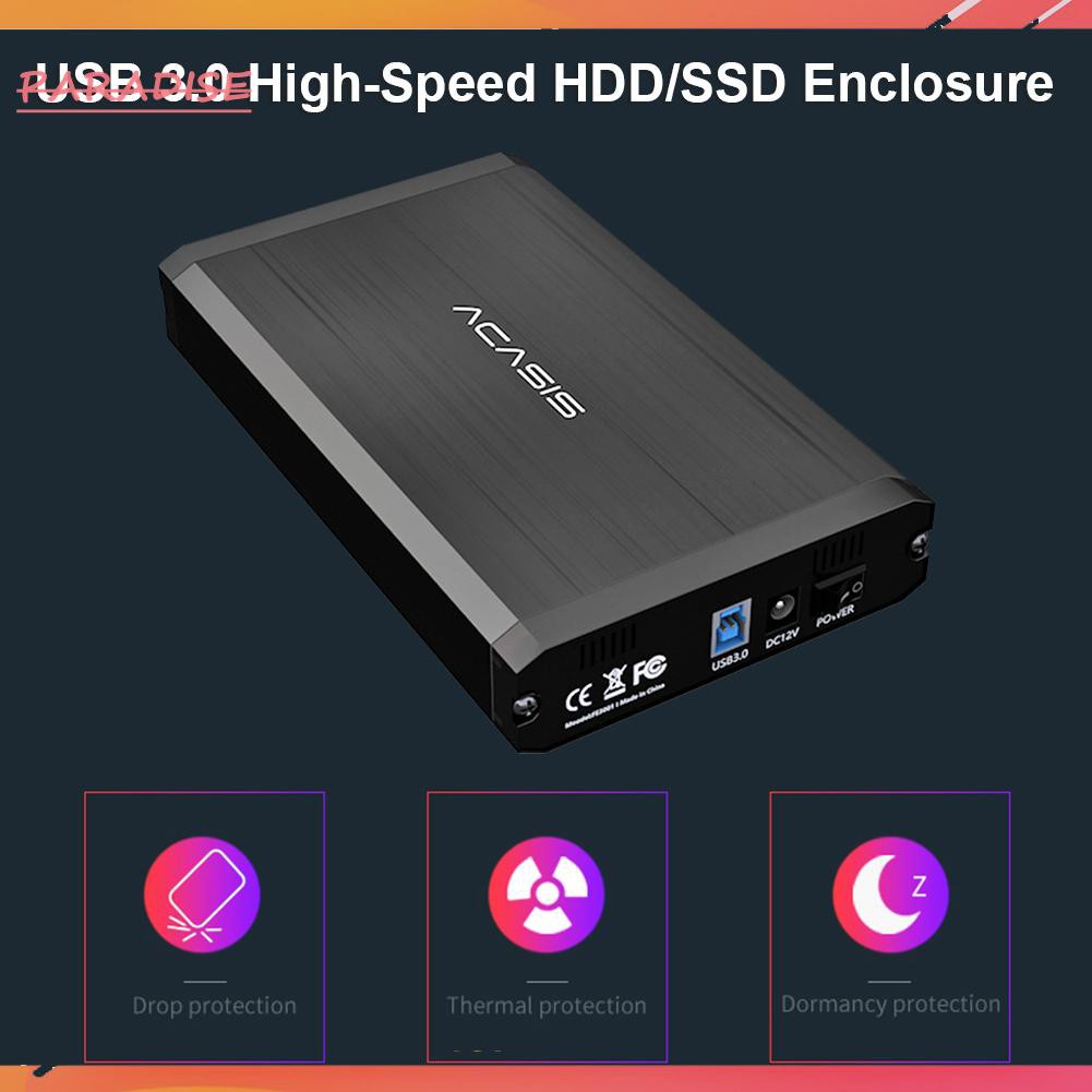 Hộp Đựng Ổ Cứng Ngoài Sata Hdd Usb 3.0 Bằng Hợp Kim Nhôm 2.5 / 3.5 Inch | BigBuy360 - bigbuy360.vn