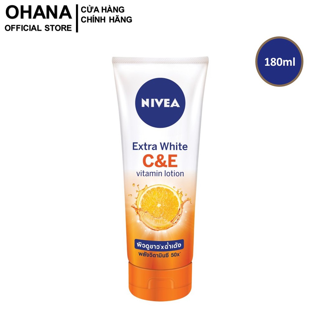 Sữa Dưỡng Thể Dưỡng Trắng Nivea Extra White C&E Vitamin Lotion 180ml - 84374