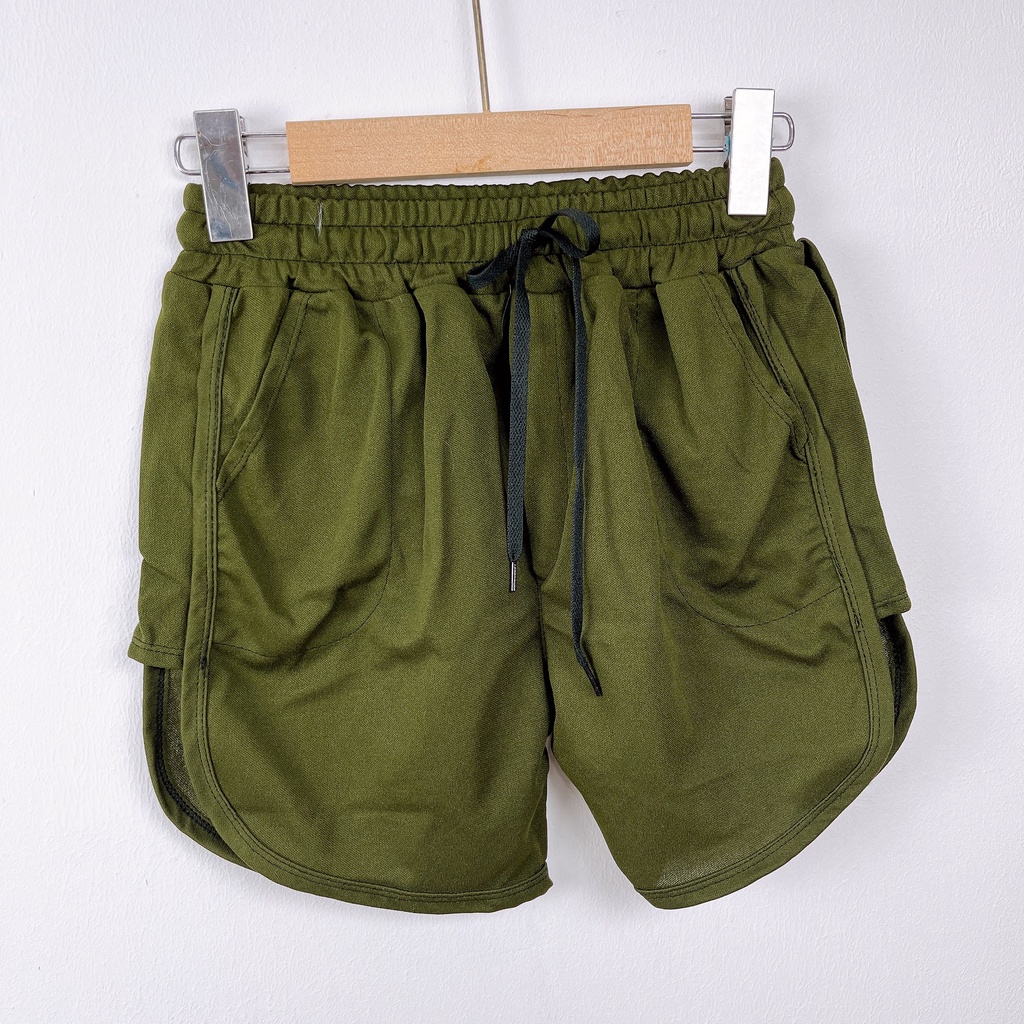 Quần đùi thun nữ ống vừa đồ ngủ nhà shorts co dãn thể thao - MACboutique