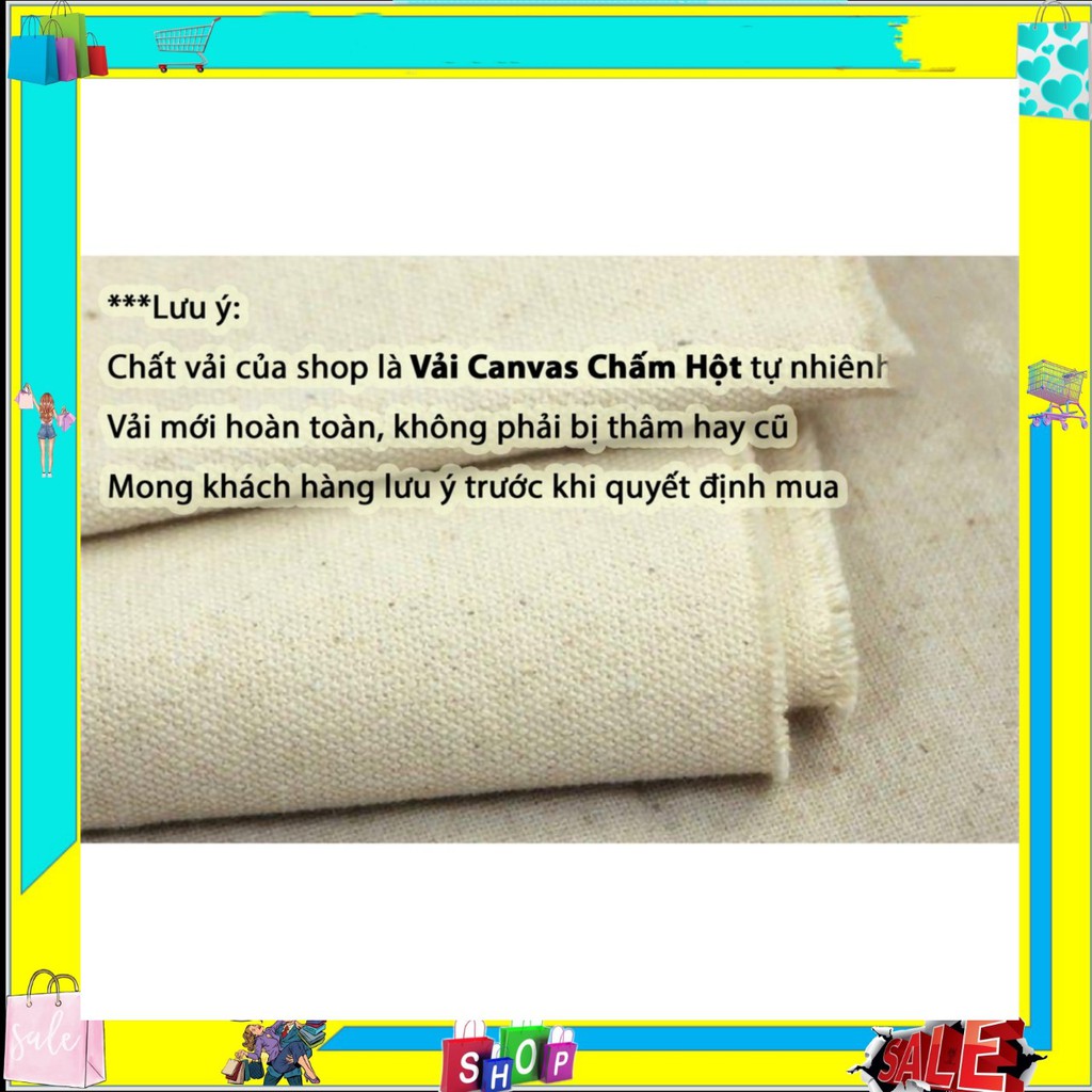 TÚI TOTE ĐEO CHÉO BÁN NGUYỆT VẢI CANVAS PHONG CÁCH ULZZANG ĐỂ SÁCH A4