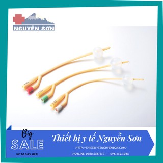 Dây ống thông tiểu FOLEY 2 nhánh, dẫn lưu nước tiểu - thiết bị y tế Nguyễn Sơn