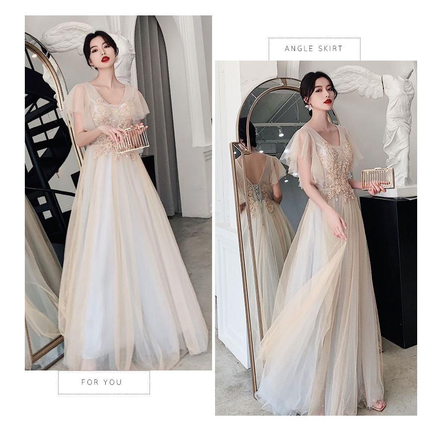 Váy đầm CAO CẤP phù dâu cưới hỏi dự tiệc size XS-3XL bigsize LT0966 dạ hội wedding dress event dress prom dress